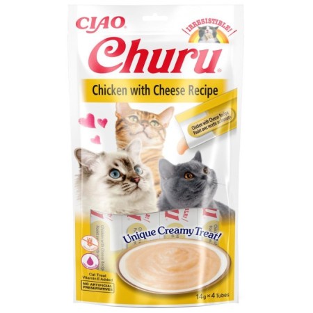 Snacks para gato | Pollo Con Queso (4X14 G) 56 g | Calvet animales y plantas