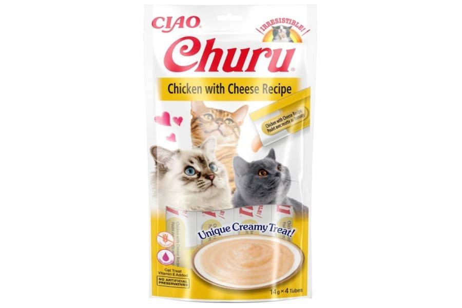 Snacks para gato | Pollo Con Queso (4X14 G) 56 g | Calvet animales y plantas