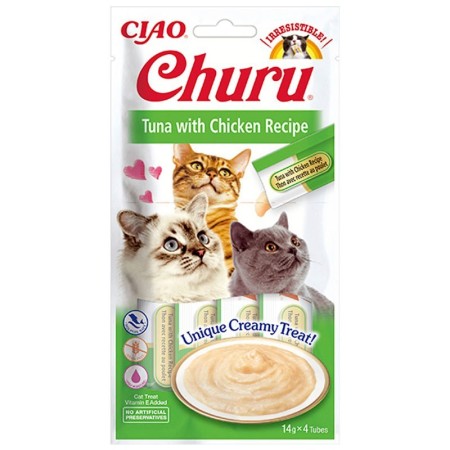 Snacks para gato | Atún Con Pollo (4X14 G) 56 g | Calvet animales y plantas