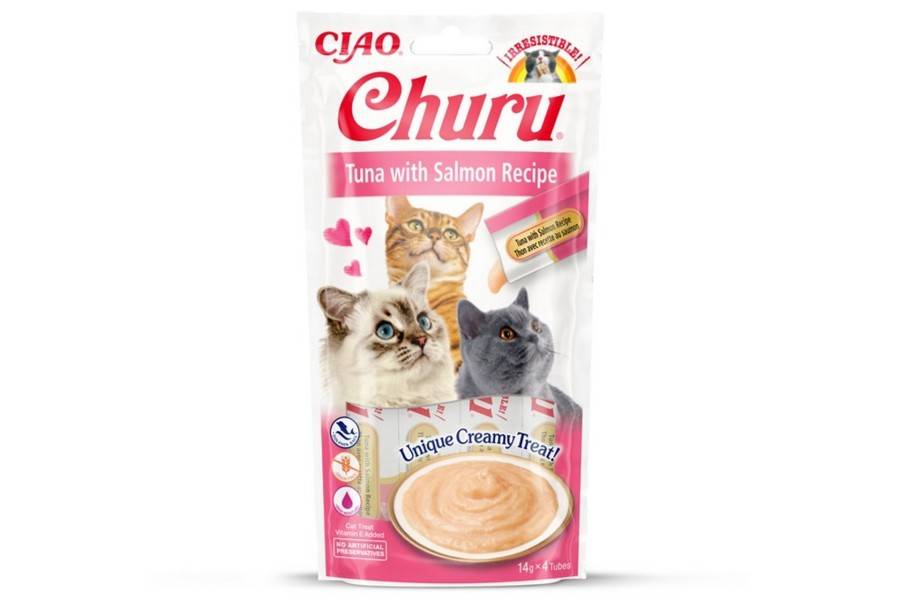 Snacks para gato | Atún Con Salmón (4X14 G) 56 g | Calvet animales y plantas