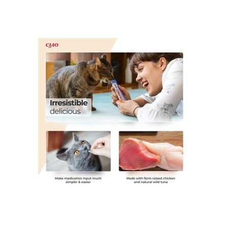 Snacks para gato | Atún Con Salmón (4X14 G) 56 g | Calvet animales y plantas 2