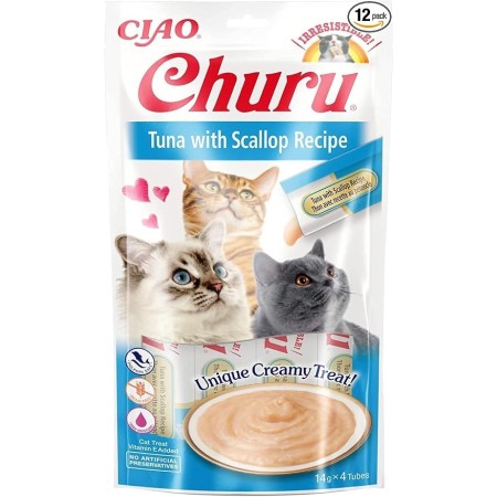 Snacks para gato | Atún Con Vieira (4X14 G) 56 g | Calvet animales y plantas