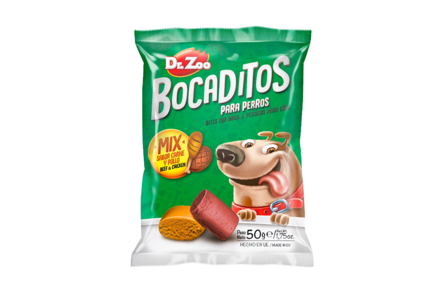Snacks para perro | Bocaditos Buey Y Pollo 50 g | Calvet animales y plantas