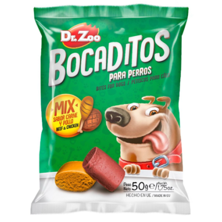 Snacks para perro | Bocaditos Buey Y Pollo 50 g | Calvet animales y plantas