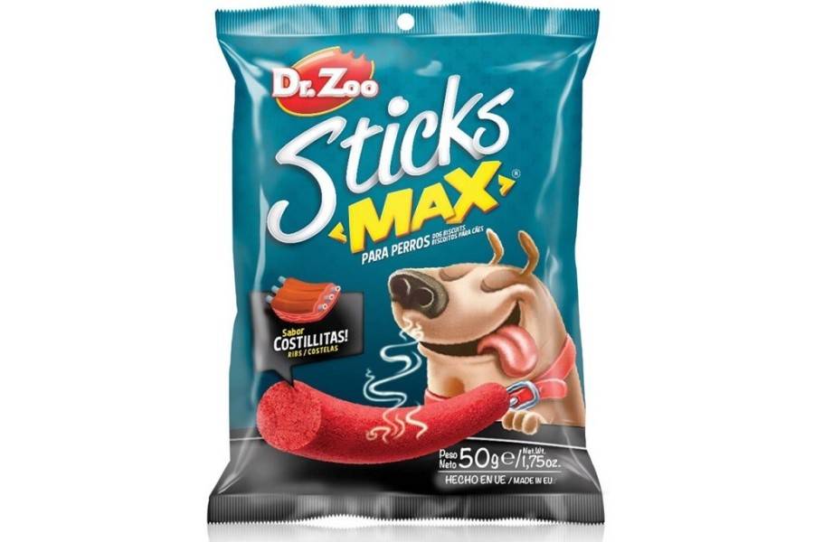 Snacks para perro | Sticks Max Costillas 50 g | Calvet animales y plantas