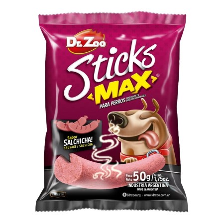 Snacks para perro | Sticks Max Salsicha 50 g | Calvet animales y plantas