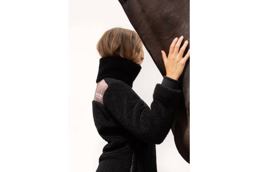  Ropa | Chaqueta Mujer Equestrian Stockholm Teddy Fleece Black