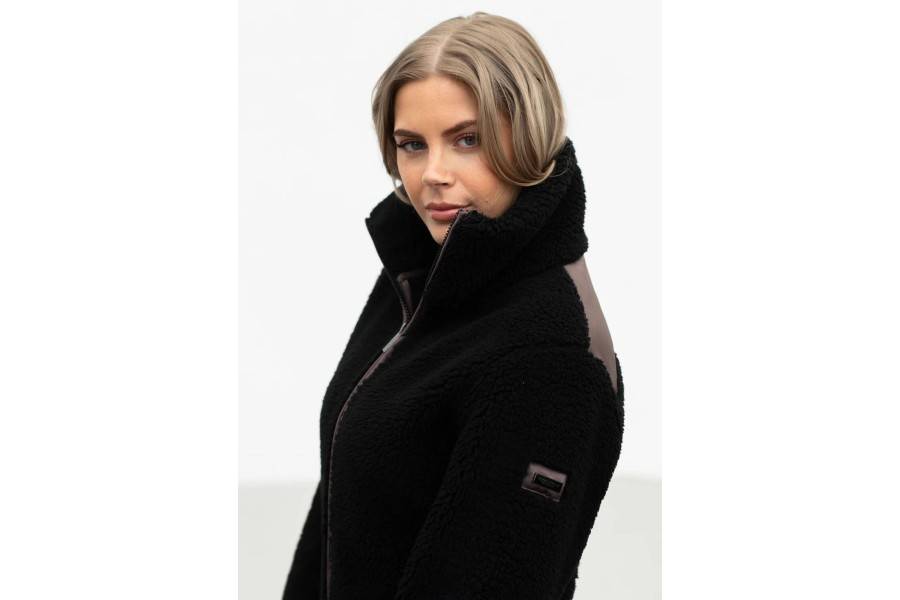  Ropa | Chaqueta Mujer Equestrian Stockholm Teddy Fleece Black