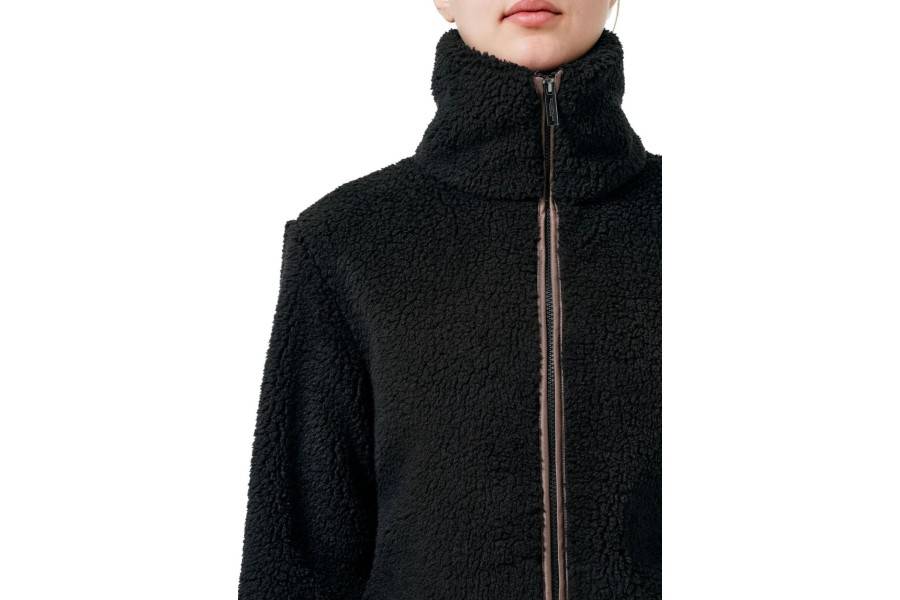 Jaqueta Dona Equestrian Stockholm Teddy Fleece Black Mocha | Genet