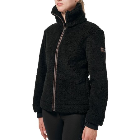 Jaqueta Dona Equestrian Stockholm Teddy Fleece Black Mocha | Genet