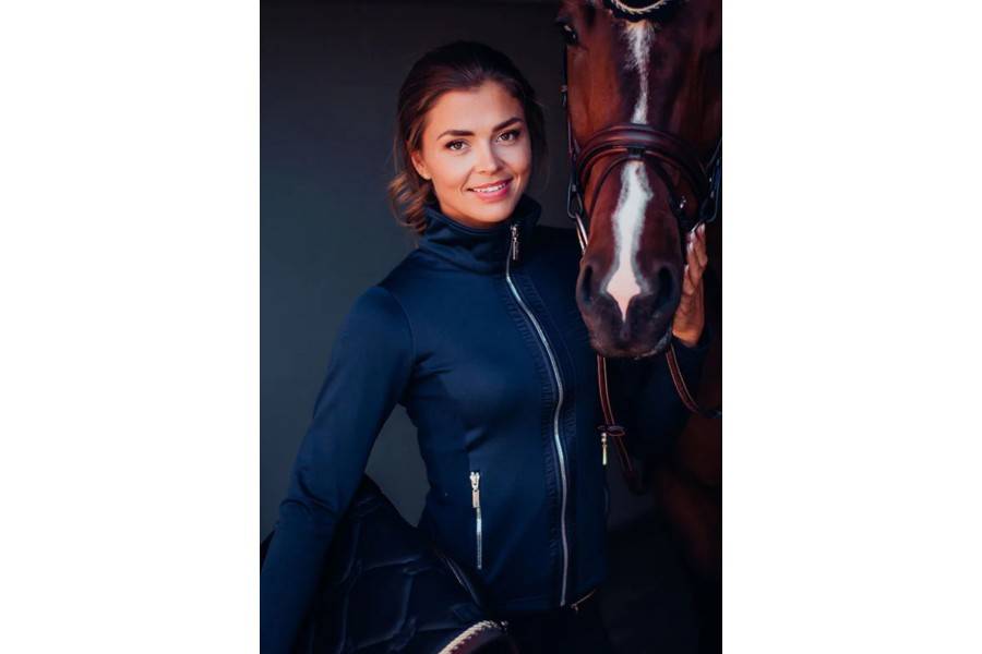  Ropa | Chaqueta Mujer Equestrian Stockholm Fleece Azul