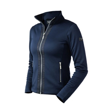 Jaqueta Doan Equestrian Stockholm Fleece Blau Marí/Plata | Genet