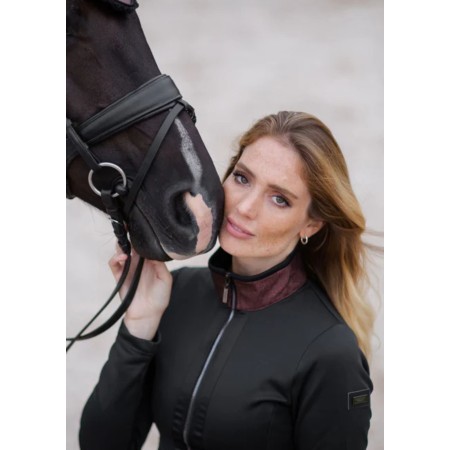  Ropa | Chaqueta Mujer Equestrian Stockholm Fleece Mahogany