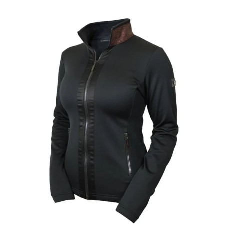 Jaqueta Dona Equestrian Stockholm Fleece Mahogany Glimmer | Genet