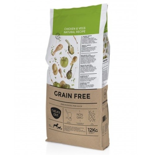Natura Diet Grain Free Pollastre 12 Kg | Tot per la teva mascota | Calvet