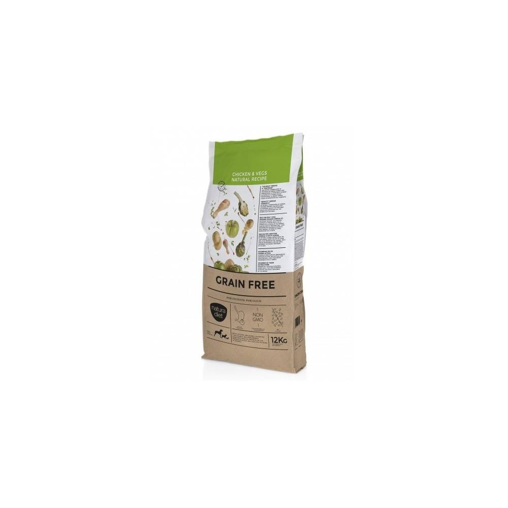 Natura Diet Grain Free Pollastre 12 Kg | Tot per la teva mascota | Calvet
