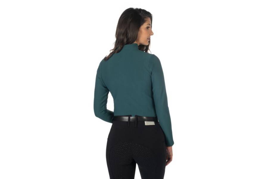 Samarreta Dona Màniga Llarga HKM Livigno Verd Fosc | Genet