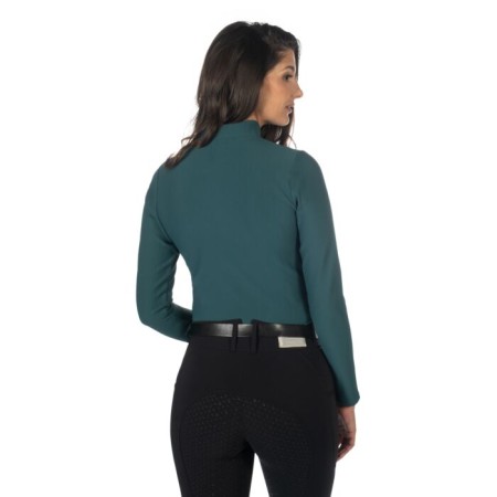 Samarreta Dona Màniga Llarga HKM Livigno Verd Fosc | Genet