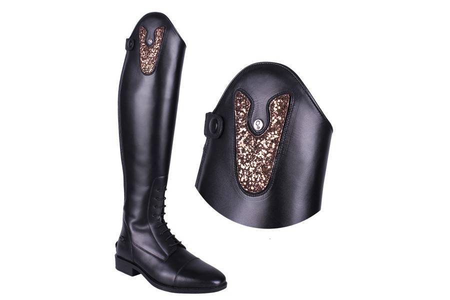  Accesorios | Top Intercambiable Botas QHP Sasha Sparkle Cacao