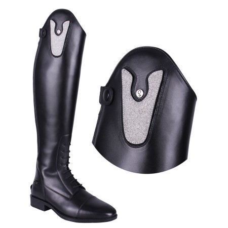 Top Intercanviable Botes QHP Sasha Glitter Plata | Botes