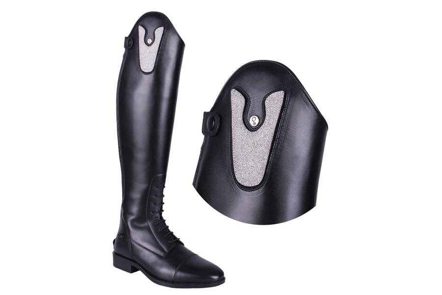 Top Intercanviable Botes QHP Sasha Glitter Plata | Botes