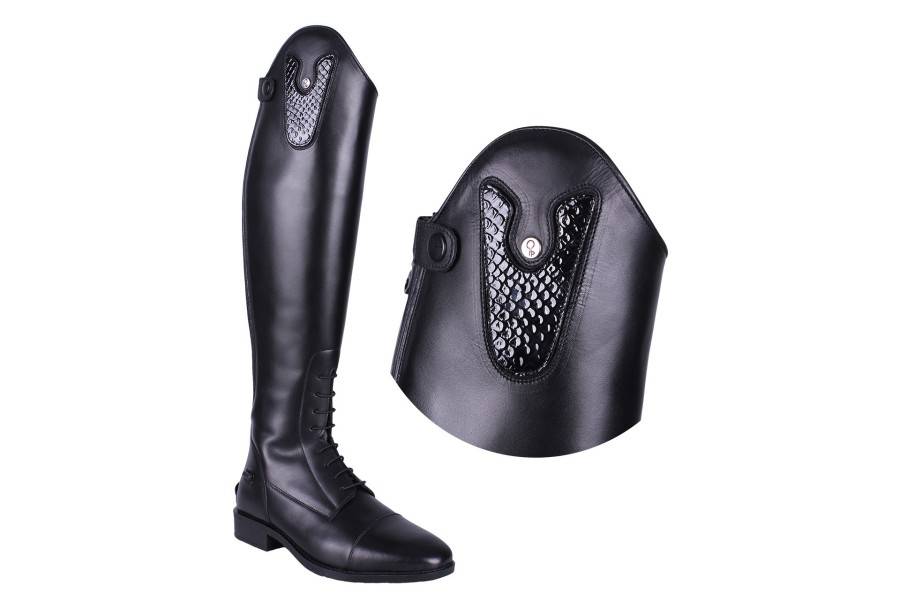  Accesorios | Top Intercambiable Botas QHP Sasha Croco Negro |