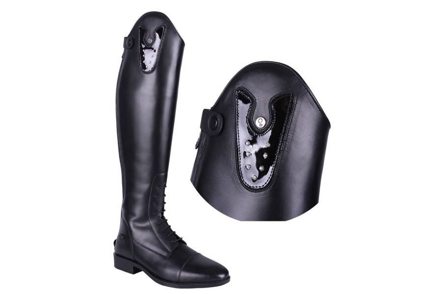  Accesorios | Top Intercambiable Botas QHP Sasha Crystal Negro