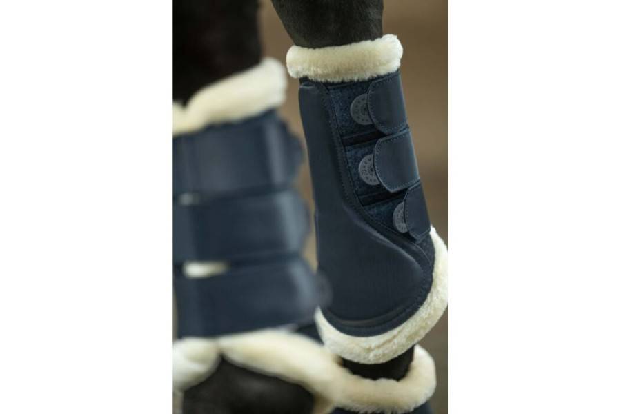 Protectores HKM Shiny Fur Azul Oscuro | Calvet Animals i Plantes.