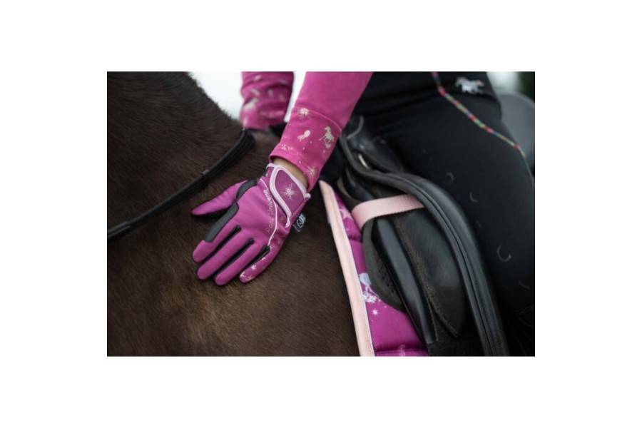 Guantes HKM Polly Magenta | Calvet Animals i Plantes.