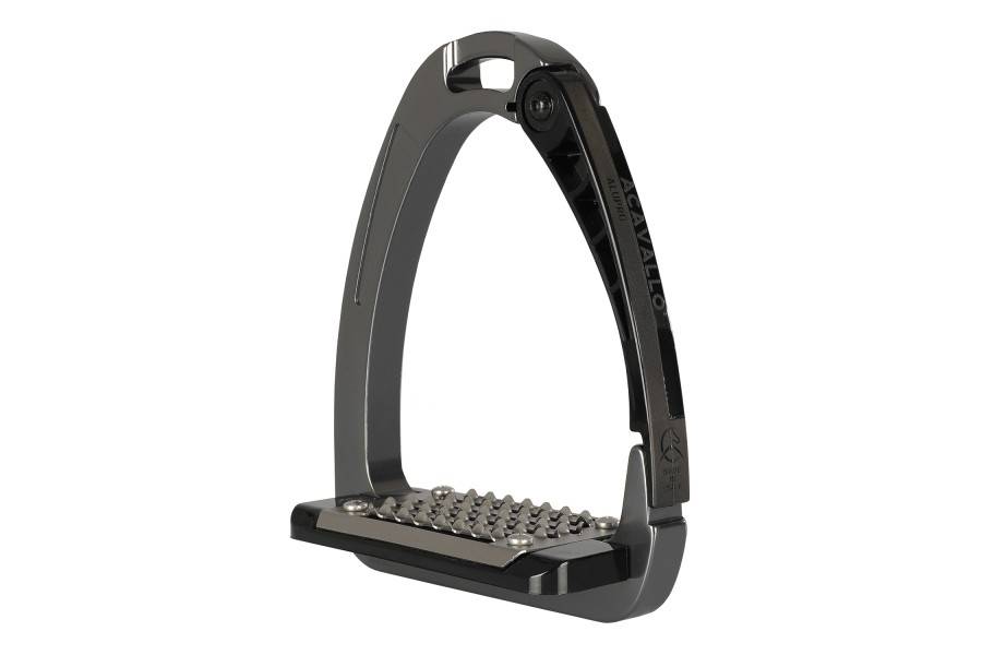 Estribos Seguridad Acavallo Alupro AC607 Titanio/Negro | Calvet Animals i