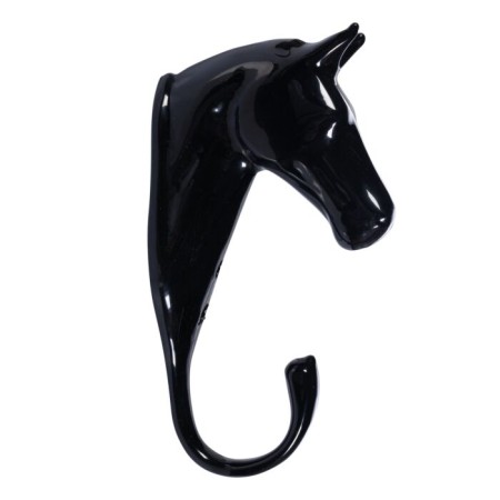 Colgador Aluminio HKM Cabeza Caballo Negro | Calvet Animals i Plantes.