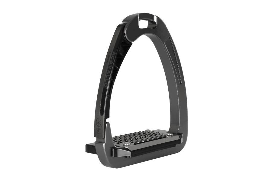 Estribos Seguridad Acavallo Alupro AC607 Titanio/Negro | Calvet Animals i