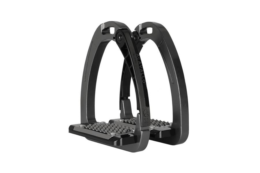 Estribos Seguridad Acavallo Alupro AC607 Titanio/Negro | Calvet Animals i