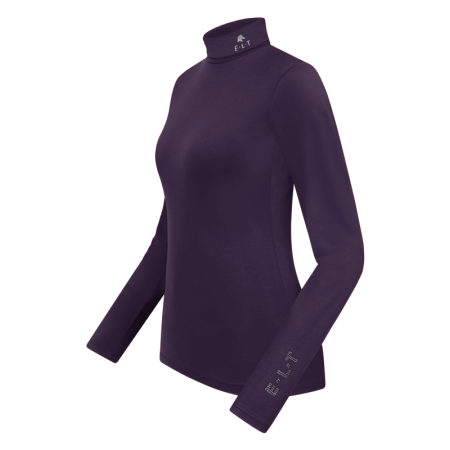 Camiseta Manga Larga Cuello Alto ELT Madison Morado Oscuro | Calvet