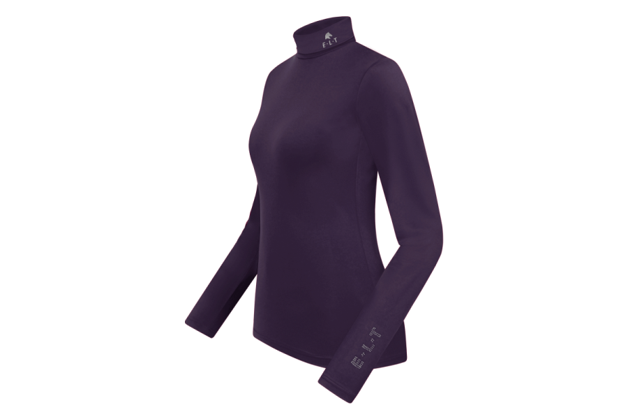 Camiseta Manga Larga Cuello Alto ELT Madison Morado Oscuro | Calvet
