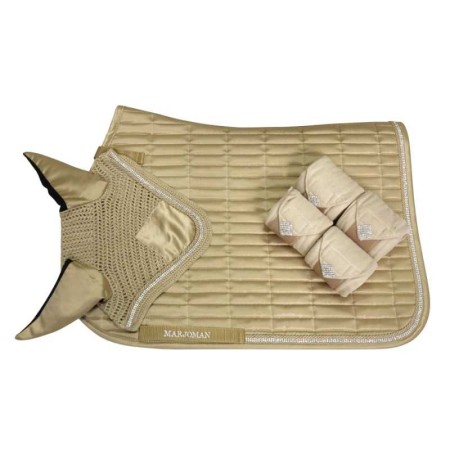 Conjunto Marjoman Sudadero Brillante + Orejeras + Vendas Champán | Calvet