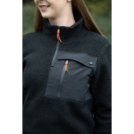 Dessuadora Unisex TeddyFleece Negra | Genet