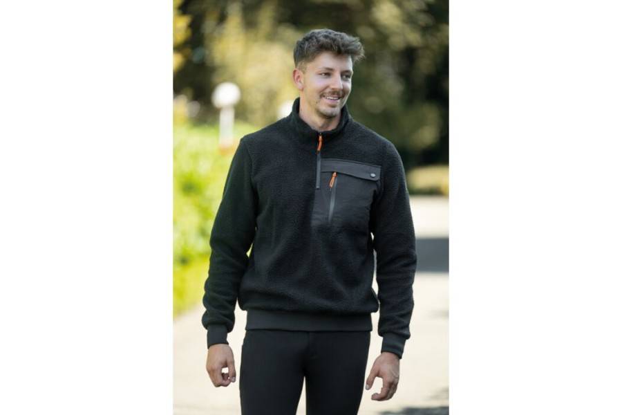 Sudadera Unisex TeddyFleece Negra | Calvet Animals i Plantes.