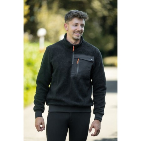 Sudadera Unisex TeddyFleece Negra | Calvet Animals i Plantes.