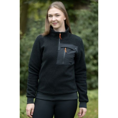 Dessuadora Unisex TeddyFleece Negra | Genet 2