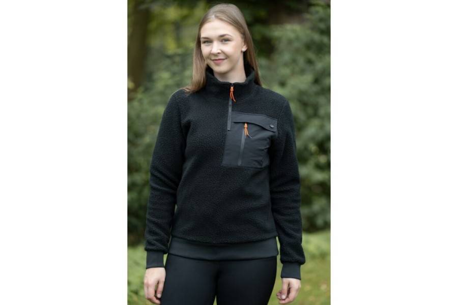 Sudadera Unisex TeddyFleece Negra | Calvet Animals i Plantes.