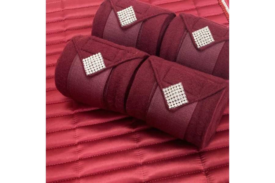 Conjunto Marjoman Sudadero Brillante + Orejeras + Vendas Burdeos | Calvet