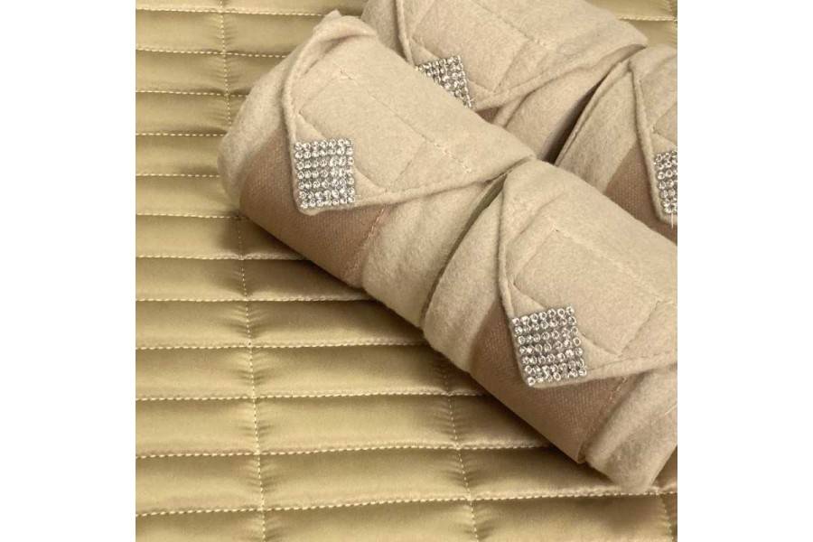 Conjunto Marjoman Sudadero Brillante + Orejeras + Vendas Champán | Calvet