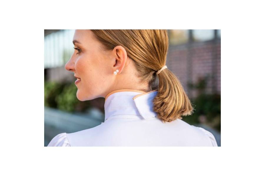 Plastrón HKM Abby Rosa Or | Competició