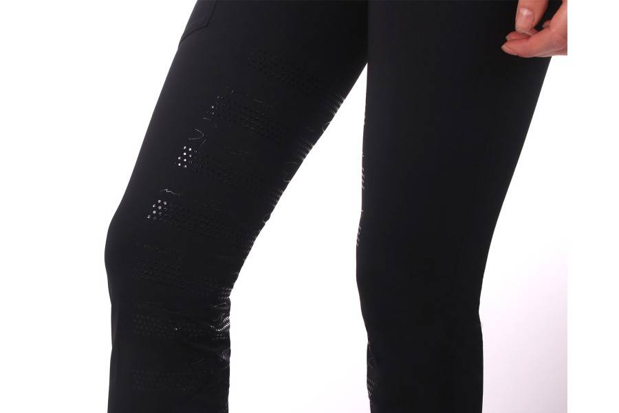 Mallas Mujer QHP Eden Full Grip Negro | Calvet Animals i Plantes.