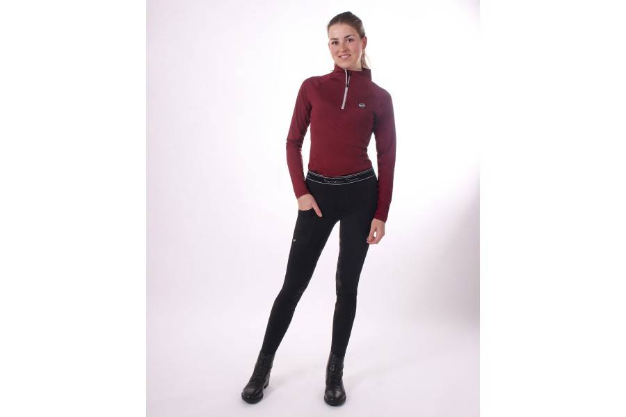 Mallas Mujer QHP Eden Full Grip Negro | Calvet Animals i Plantes.