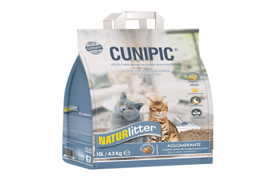Cunipic Naturlitter Clumping Vegetal 10L | Salut i higiene per a gat