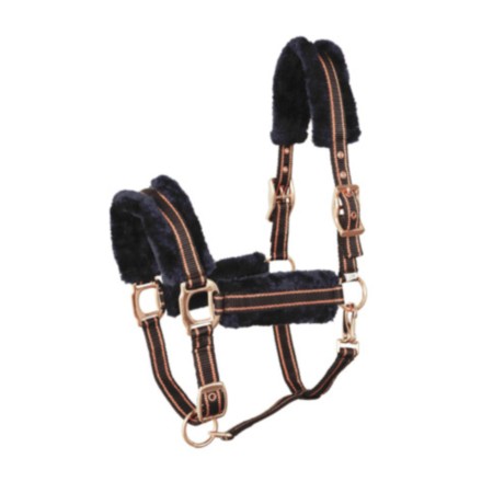 Morralla Quadra Lexhis Deluxe Negra/Rosa Or | Cavall