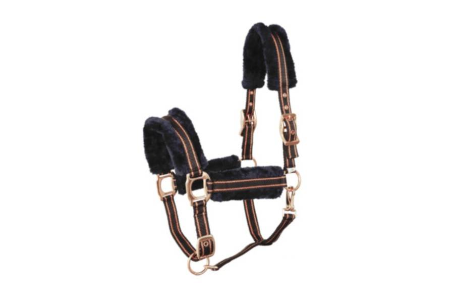 Morralla Quadra Lexhis Deluxe Negra/Rosa Or | Cavall