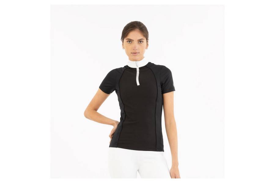 Polo Competición Mujer Manga Corta BR Isabel Meteorite | Calvet Animals i